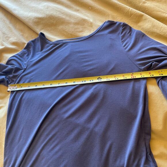 prAna Olson Top Boho Long Sleeve Backless Buttery Soft Style Small Dark Grey - Picture 9 of 10